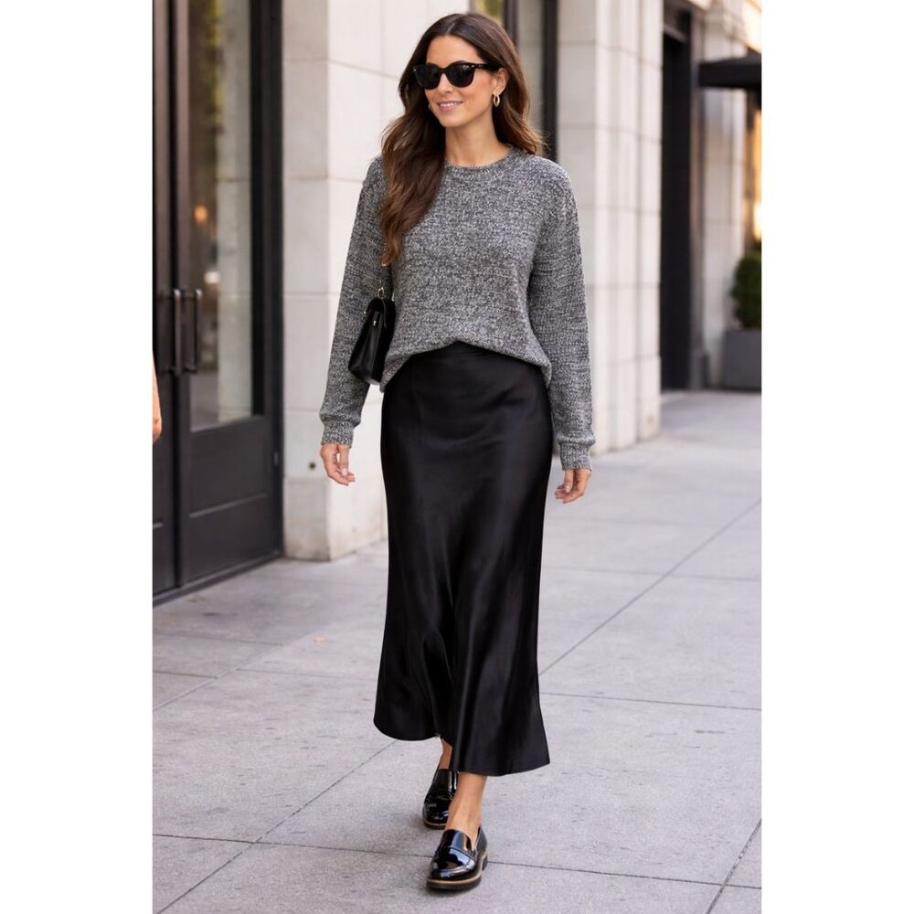 NWT Charcoal Melange Sweater